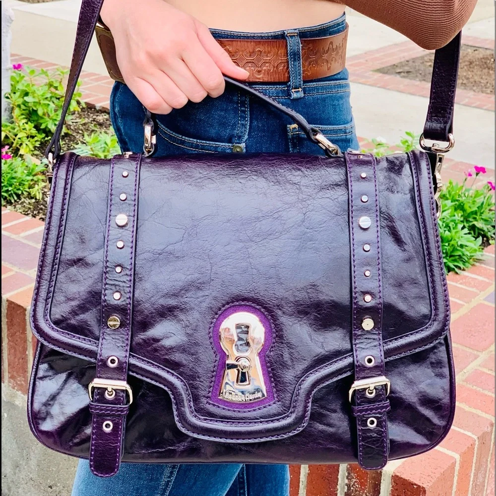 New!!!😍 NWT Messina Italian leather messenger bag/computer bag